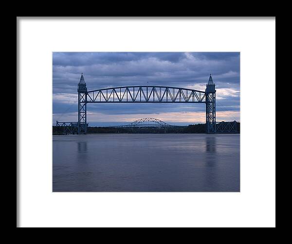 Cape Cod Canal Framed Print featuring the photograph Cape Cod Train Bridge by Amazing Jules