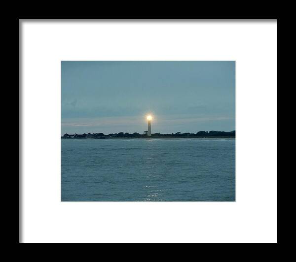 Lighthouse Framed Print featuring the photograph Cape May Beacon by Ed Sweeney