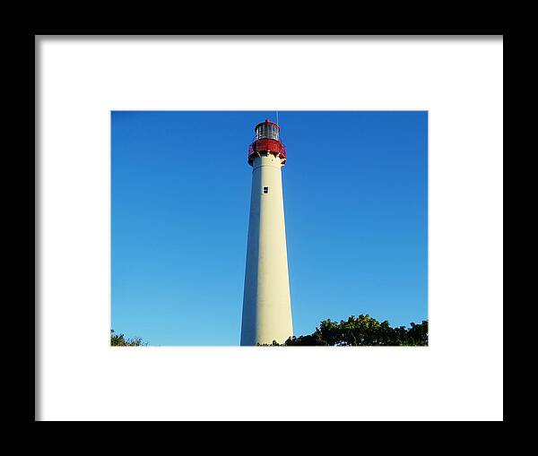 Cape May Framed Print featuring the photograph Cape May Lighthouse by Ed Sweeney