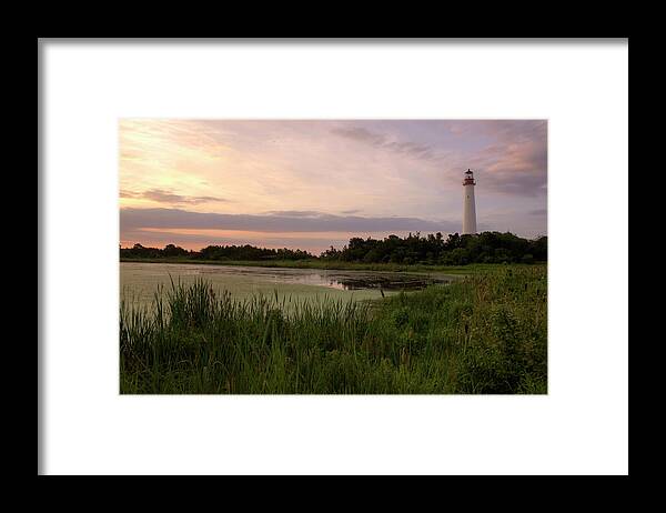 Cape May Lighthouse Framed Print featuring the photograph Cape May Lighthouse II by Tom Singleton
