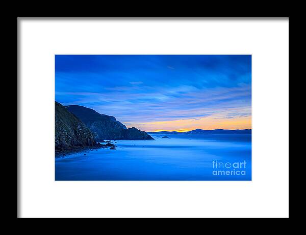 Campelo Framed Print featuring the photograph Cape Prior from Campelo Beach Galicia Spain by Pablo Avanzini