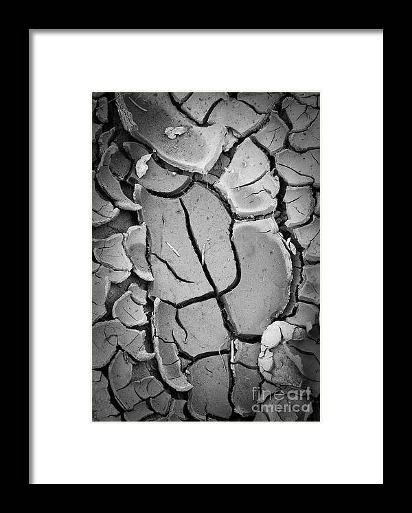 America Framed Print featuring the photograph Caprock Cracked Mud by Inge Johnsson