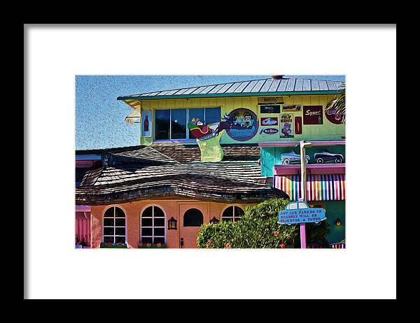 Captiva Framed Print featuring the digital art Captiva Beachside Fun by Georgianne Giese