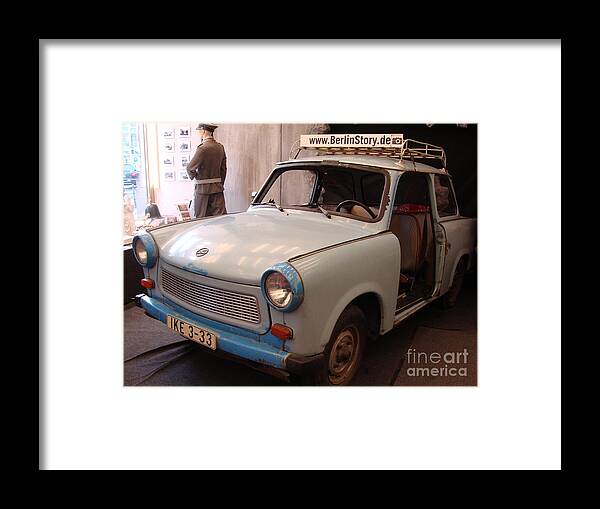 Car Framed Print featuring the photograph Car in Berlin by Tiziana Maniezzo