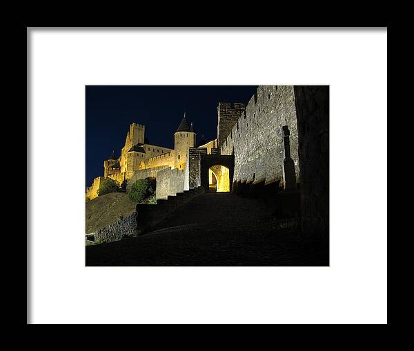 Carcassonne - Marc Fontannaz Framed Print featuring the photograph Carcassonne by Marc Fontannaz