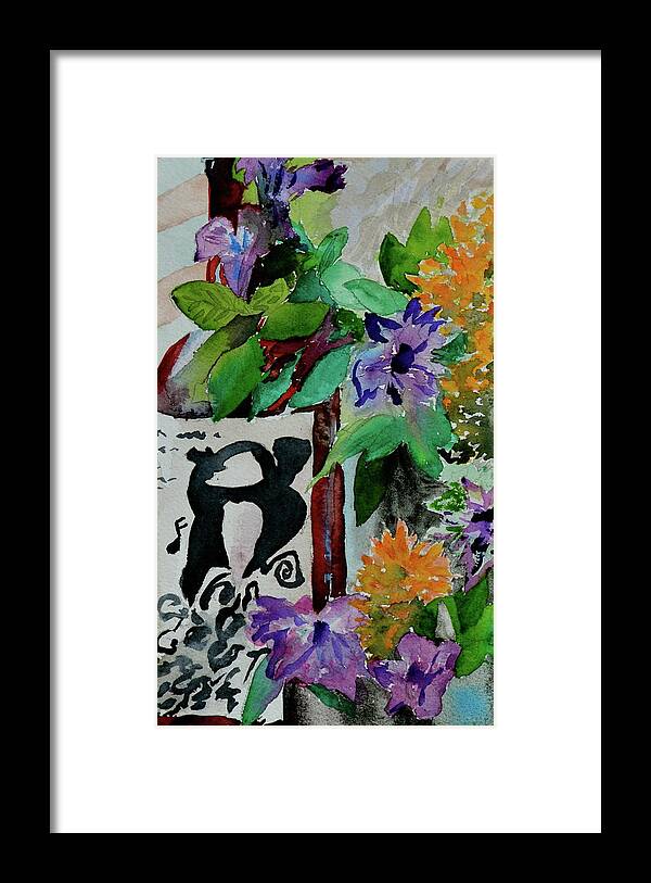 Wine Framed Print featuring the painting Carefree by Beverley Harper Tinsley