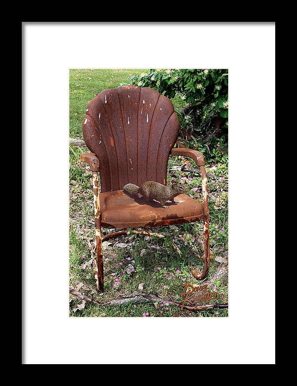 Careful Where You Sit! Framed Print featuring the photograph Careful Where You Sit by Doug Kreuger