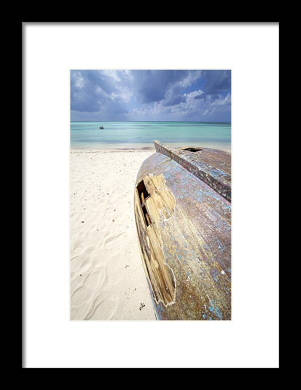 Aruba Framed Print featuring the photograph Caribbean Shipwreck by David Letts
