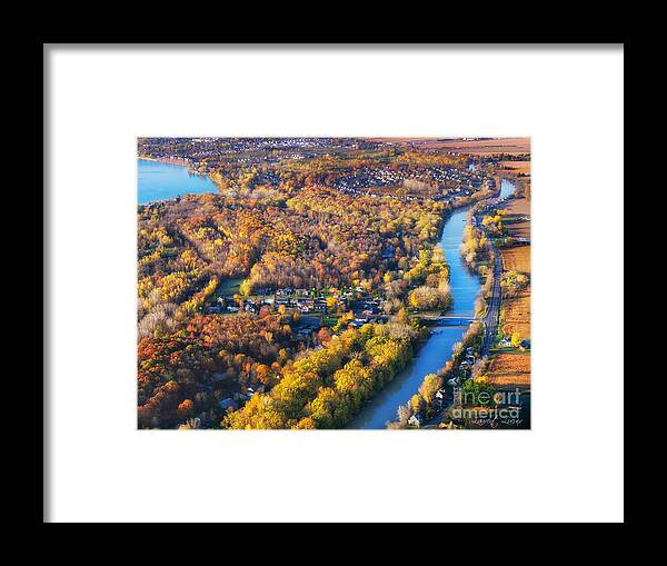 Birds Eye View Framed Print featuring the photograph Carignan Quebec Canada by Laurent Lucuix