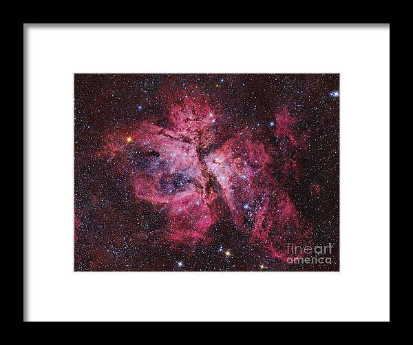 Horizontal Framed Print featuring the photograph Carina Nebula by Roberto Colombari