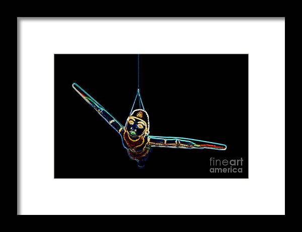 Carnival Framed Print featuring the digital art Carnival - Flying Lady by Kathi Shotwell