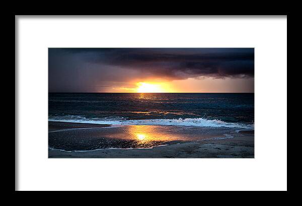 Sunrise Photographs Framed Print featuring the photograph Carolina Beach October Sunrise by Phil Mancuso