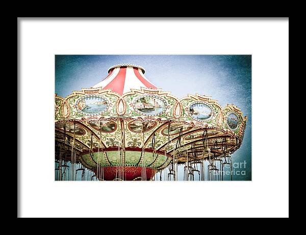 Carousel Top Framed Print featuring the photograph Carousel Top by Colleen Kammerer