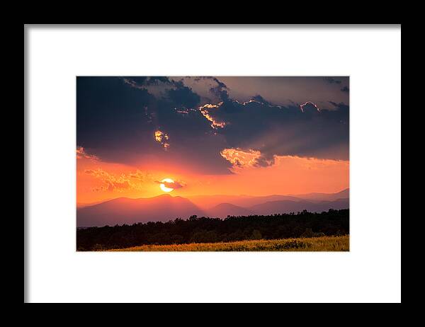 Carpathian Framed Print featuring the photograph Carpathian Sunset by Mihai Andritoiu