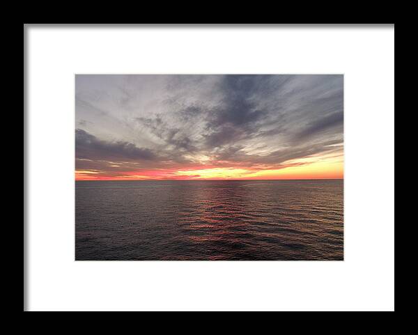 Seascape Framed Print featuring the photograph Caribbean Sunset by Paul Smith