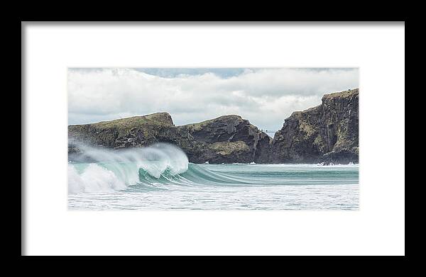 Carrick-a-rede Framed Print featuring the photograph Carrick-a-Rede Rope Bridge by Nigel R Bell