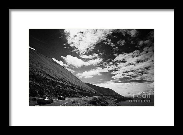 Ireland Framed Print featuring the photograph cars on the road around the Iveragh Peninsula Ring of Kerry by Joe Fox