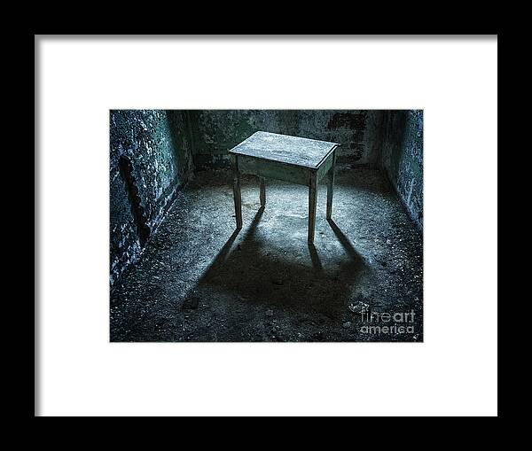 Penitentiary Framed Print featuring the photograph Casting a Shadow by Claudia Kuhn