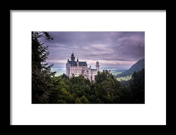 Neuschwanstein Framed Print featuring the photograph Castle Neuschwanstein by Patrick Boening