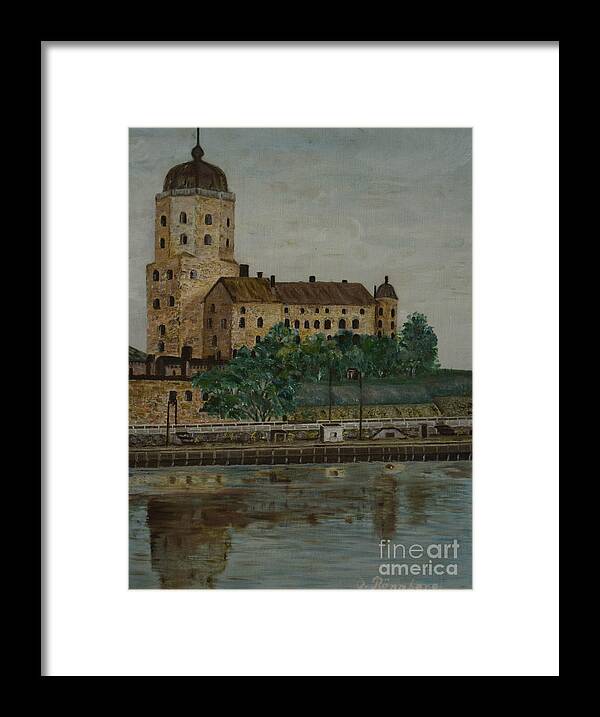 Castle Of Vyborg Framed Print featuring the painting Castle of Vyborg by O Ronnberg