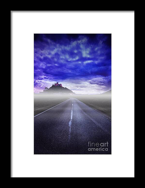 Road Framed Print featuring the photograph Castle on the Hill by David Lichtneker