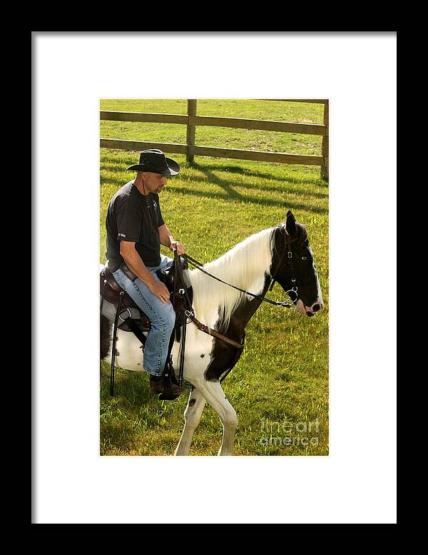 Horse Framed Print featuring the photograph Casual Ride by Janice Byer