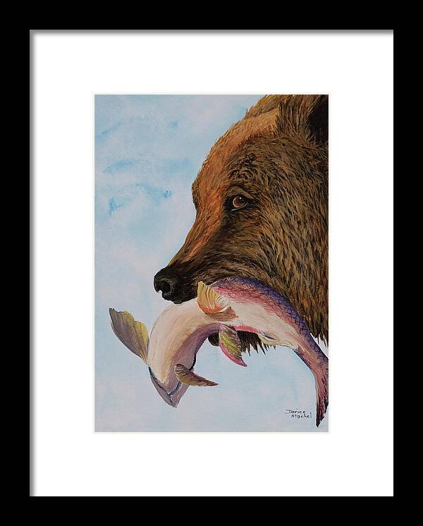 Animal Framed Print featuring the painting Catch Of The Day by Darice Machel McGuire