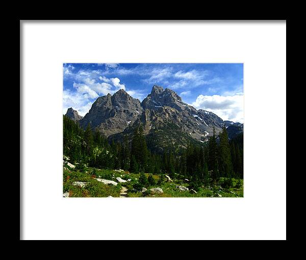 The Cathedral Group Framed Print featuring the photograph Cathedral Group from the Northwest by Raymond Salani III