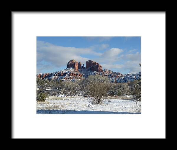 Sedona Framed Print featuring the photograph Cathedral Rock Sedona by Mars Besso