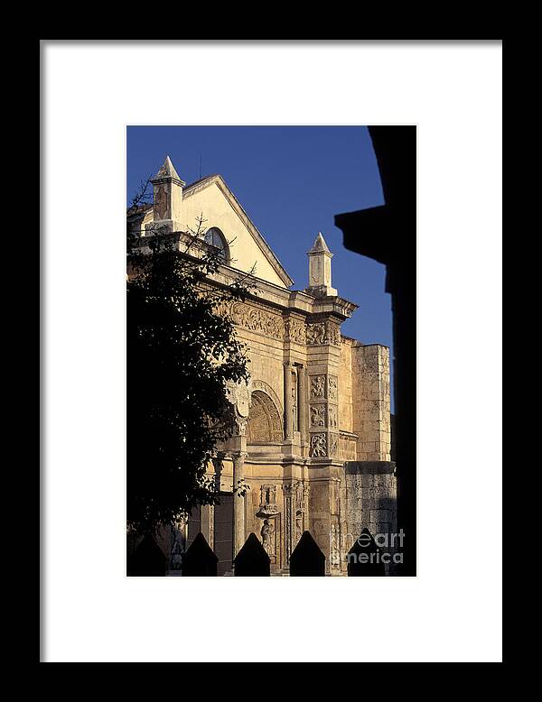 Dominican Republic Framed Print featuring the photograph CATHEDRAL SANTO DOMINGO Dominican Republic by John Mitchell