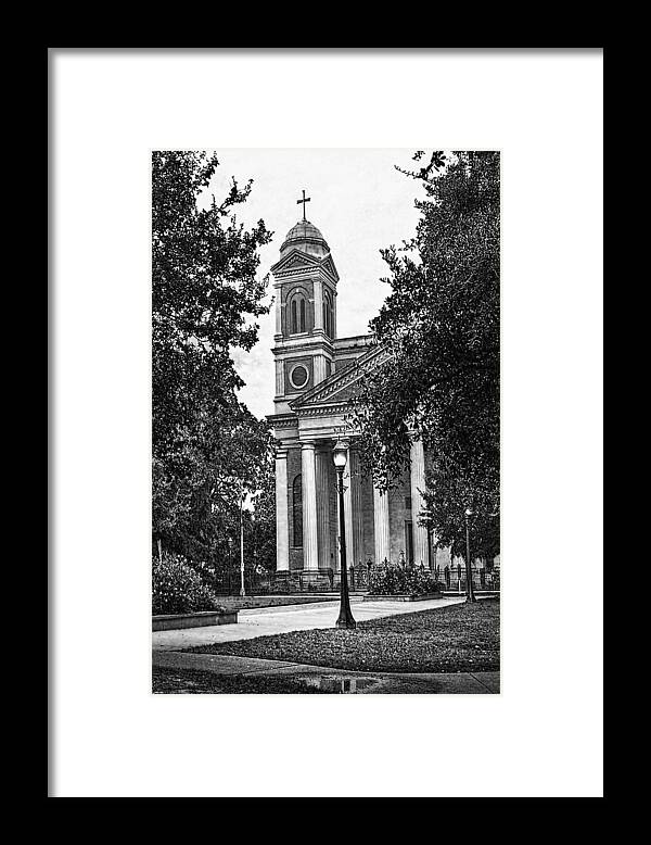 Alabama Framed Print featuring the digital art Cathedral Square Vertical by Michael Thomas