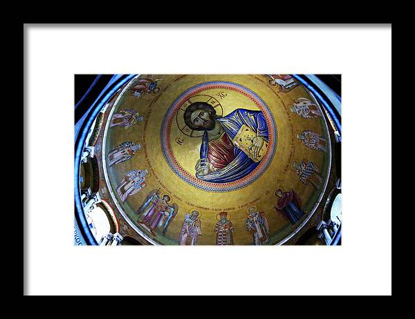 Christ Pantocrator Framed Print featuring the photograph Catholicon No. 3 by Stephen Stookey