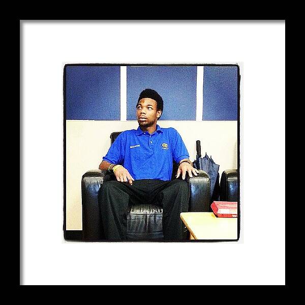 Tv Framed Print featuring the photograph Caught Off Guard. #work #bestbuy #tv by Giovanni Dixon 