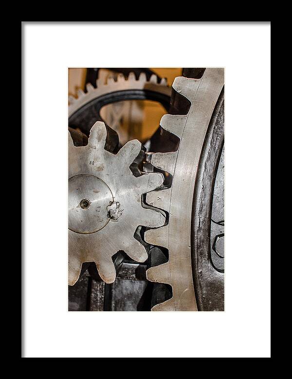 Cogwheels Framed Print featuring the photograph Cause And Effect by Andreas Berthold