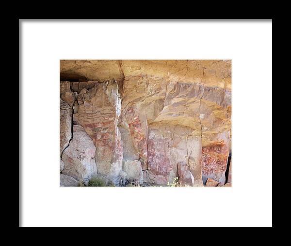 Cueva De Las Manos Framed Print featuring the photograph Cave Of The Hands by Javier Trueba/msf/science Photo Library