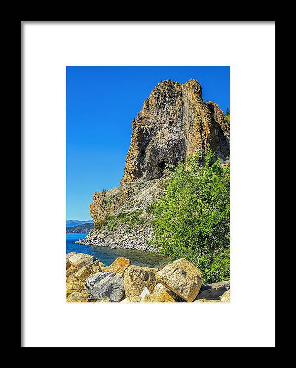 Lake Framed Print featuring the photograph Cave Rock Lake Tahoe by LeeAnn McLaneGoetz McLaneGoetzStudioLLCcom