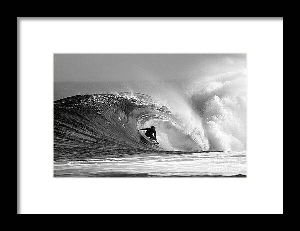 Surf Framed Print featuring the photograph Caveman by Paul Topp