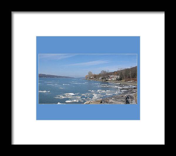 Cayuga Framed Print featuring the photograph Cayugas Icebergs by Monroe Payne