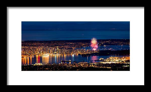 Vancouver Framed Print featuring the photograph Celebration of Light 2014 - Day 1 - USA by Alexis Birkill