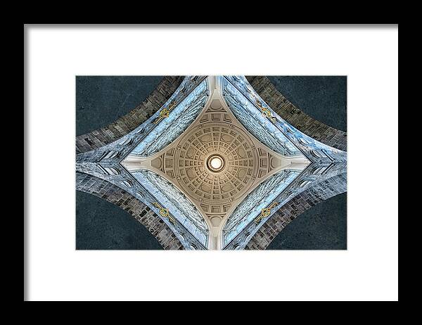 Architecture Framed Print featuring the photograph Center Point by Greetje Van Son