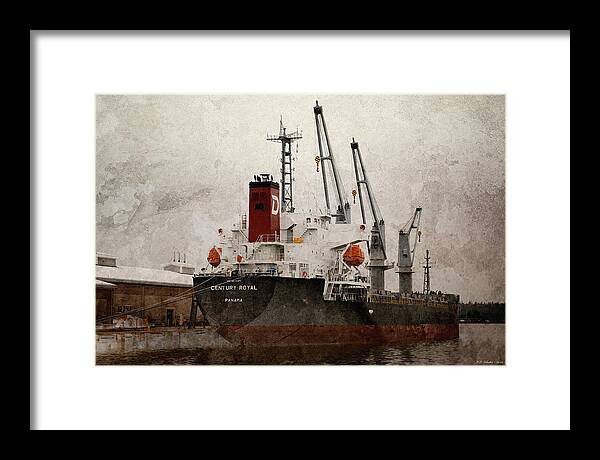 Ship Framed Print featuring the photograph Century Royal 4 by WB Johnston