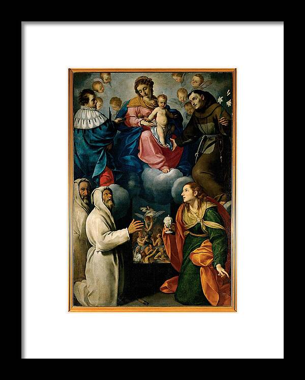 Madonna Framed Print featuring the photograph Ceresa Carlo, Madonna And Child With St by Everett