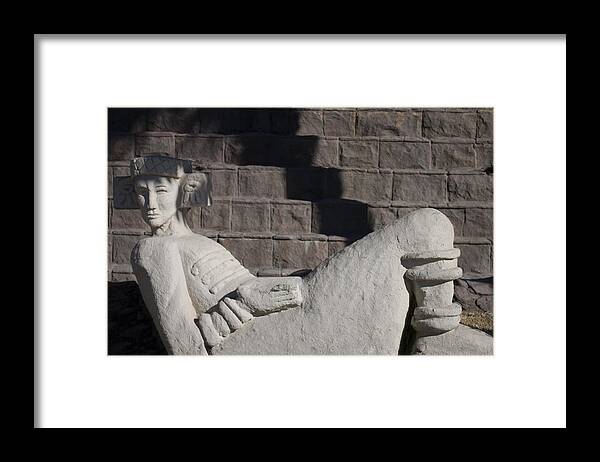 Chac Mool Framed Print featuring the photograph Chac Mool by Ivete Basso Photography