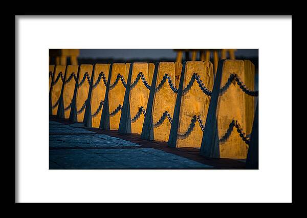 Chains Framed Print featuring the photograph Chained by David Downs