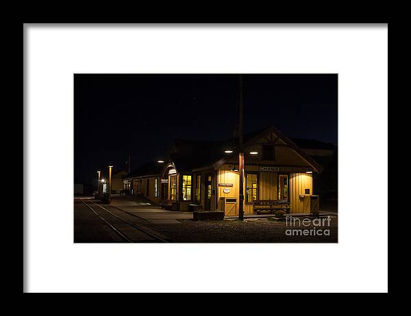 Narrow Gauge Trains Framed Print featuring the photograph Chama Depot 1 by Jim McCain