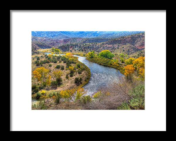 New Mexico Framed Print featuring the photograph Chama River Overlook by Alan Toepfer