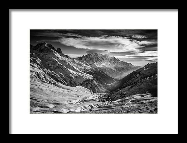 Landscape Framed Print featuring the photograph Chamonix Valley by Darko Ivancevic