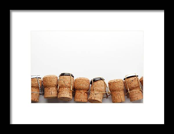 Alcohol Framed Print featuring the photograph Champagne Corks by Dny59