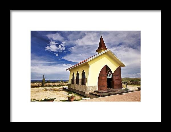 Alto Vista Framed Print featuring the photograph Chapel by the Sea by David Letts