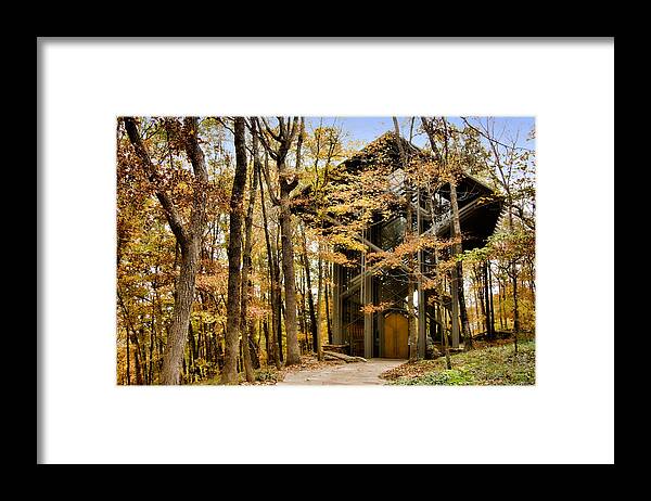 Eureka Springs Framed Print featuring the photograph Chapel In The Woods by Lana Trussell